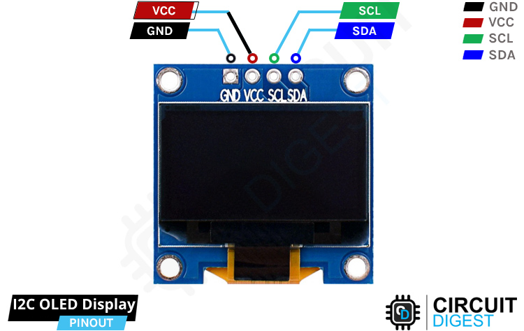 Interfacing OLED Display with Arduino — reference image